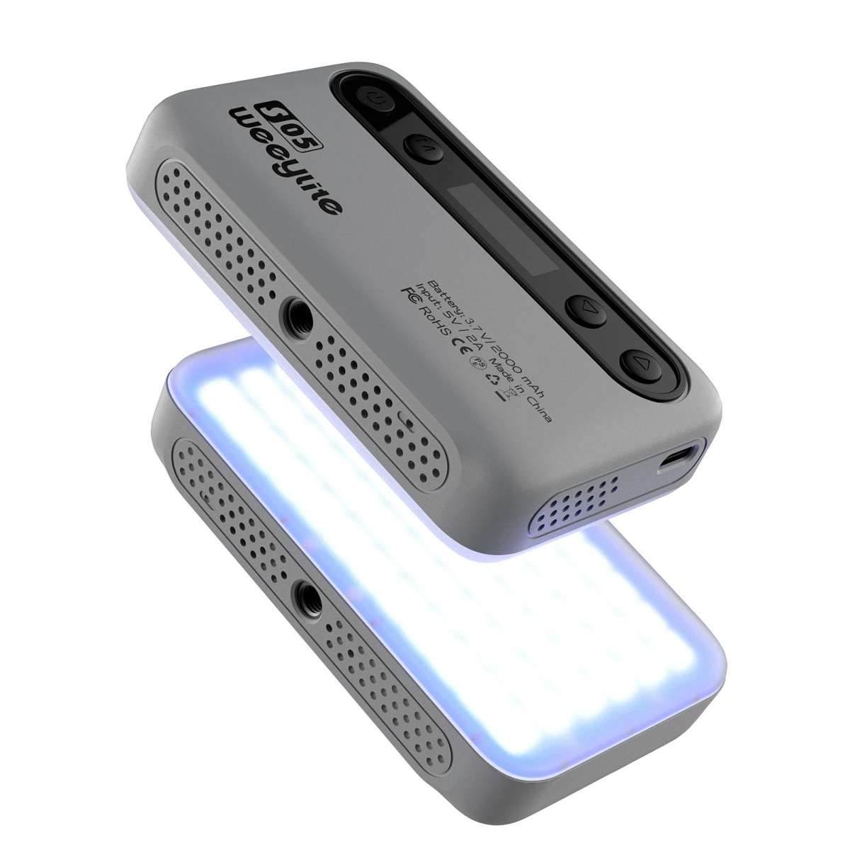 Weeylite S05-G 5W RGB Colorful Pocket LED Light (2800K-6800K) Grey  