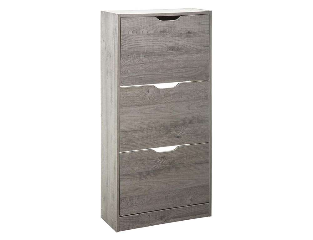 ΠΑΠΟΥΤΣΟΘΉΚΕΣ WOOD SHOE RACK 3DRW GREY 18P FIVE 160392A  