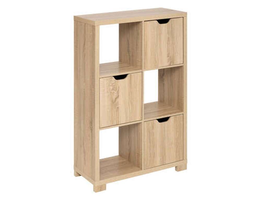 ΒΙΒΛΙΟΘΉΚΕΣ SHELF 6 BOX 3 DOORS BIVOAK FIVE121071  