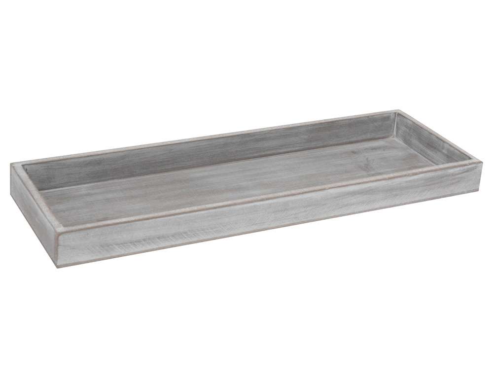 ΔΊΣΚΟΙ DECO TRAY 14X40CM GREY WASH ACC670600  