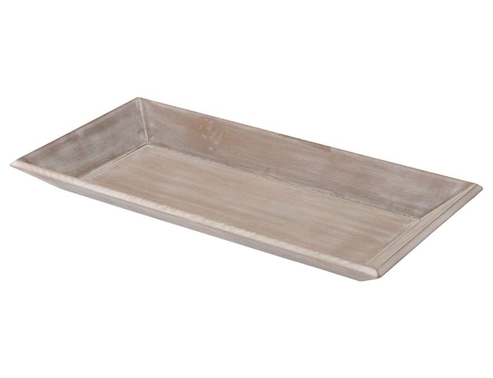 ΔΊΣΚΟΙ DECO TRAY 40X20CM GREY WASH ACC670630  