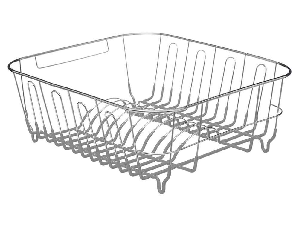 ΟΡΓΆΝΩΣΗ ΝΕΡΟΧΎΤΗ PVC &CHROMED DISH DRAINER GREY 115191B  