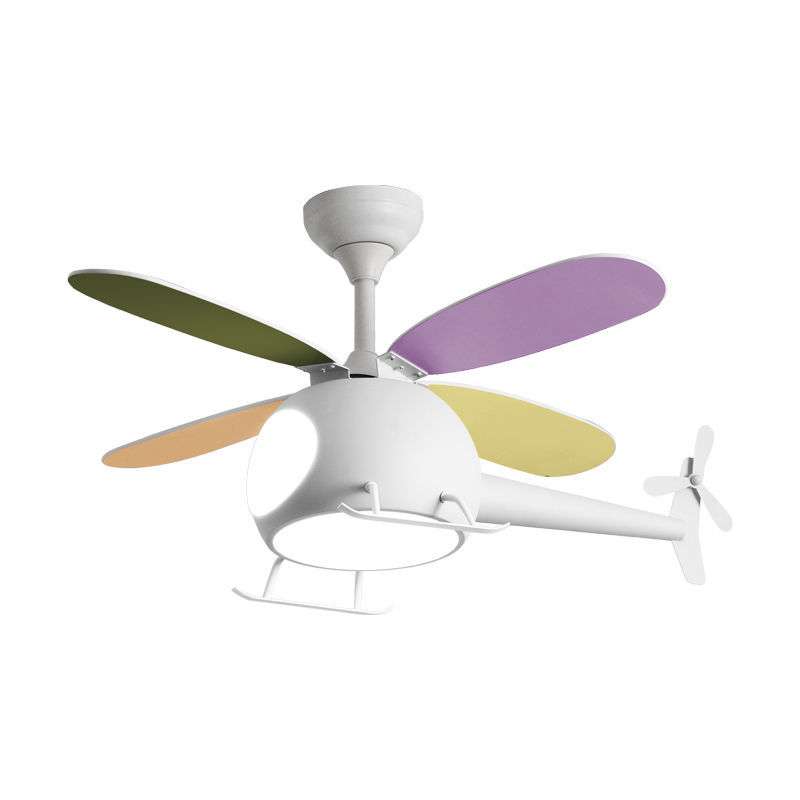 Ανεμιστήρας Οροφής Helicopter PRCF-80679 Primo Kids Series DC 98εκ. Με Τηλεχειριστήριο LED 4Φτερά Λευκός  
