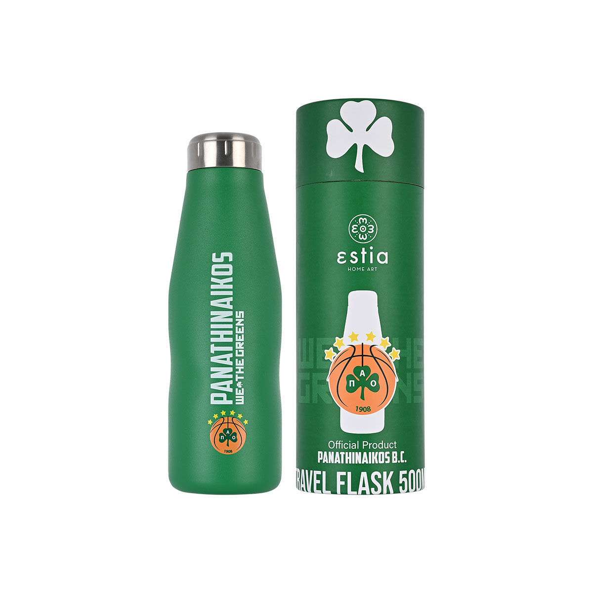 ESTIA ΘΕΡΜΟΣ TRAVEL FLASK PANATHINAIKOS BC EDITION 500ml  