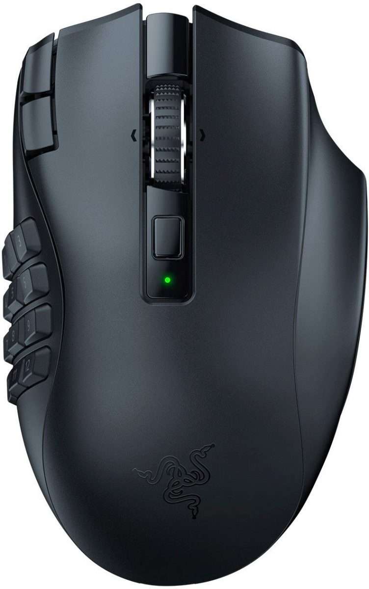 Razer NAGA V2 HYPERSPEED - Wireless MMO Gaming Mouse - 30K DPI - 2.4GHz / Bluetooth - 19 Buttons  