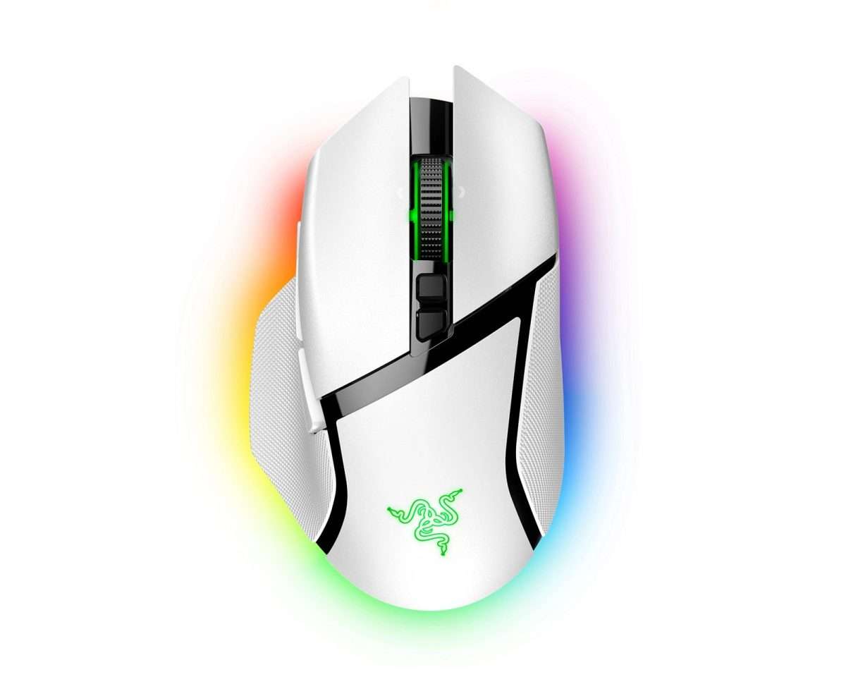 Razer BASILISK V3 PRO WHITE WIRELESS - Optical Switches - Tilt Wheel - 11 Buttons - 30k Sensor  