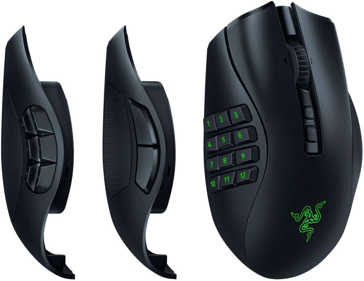 Razer NAGA V2 Pro - Wireless Modular MMO Gaming Mouse- 30K DPI Optical Sensor - 300Hr Battery  