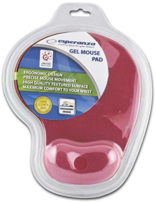Mouse Pad Esperanza Gel EA137R Red  