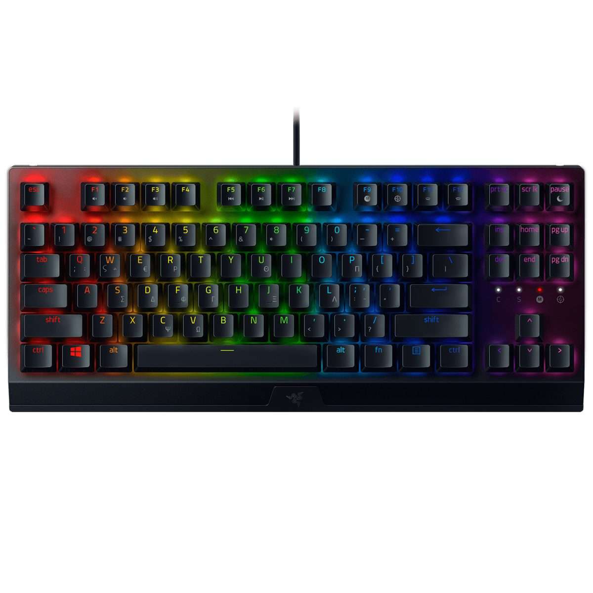 RAZER BLACKWIDOW V3 TENKEYLESS MECHANICAL GAMING KEYBOARD GR LAYOUT – GREEN SWITCHES  