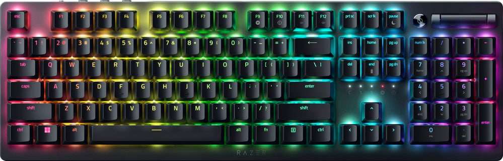 Razer DEATHSTALKER V2 PRO - Linear Red - RGB Wireless Keyboard - Low-Profile Optical - 40 Hr Battery  