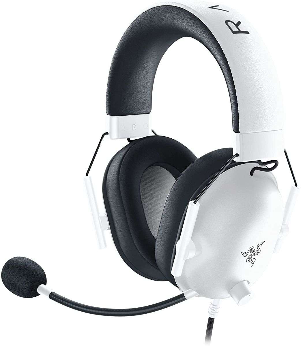 RAZER BLACKSHARK V2 X WHITE GAMING HEADSET – 7.1 – PC/PS4/PS5  