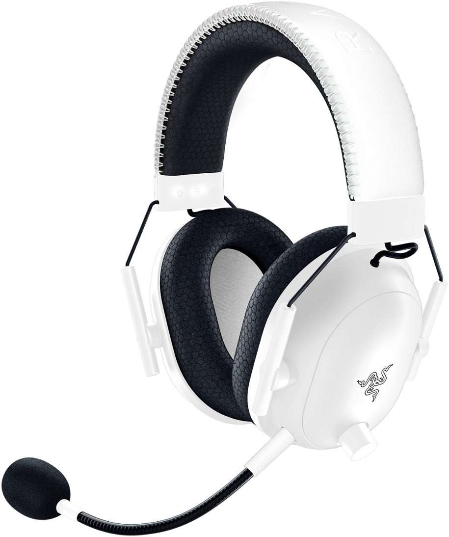 Razer BLACKSHARK V2 PRO White - 2023 Ed. - Wireless - 70h Battery - 2.4GHz/BT - PC/PS5/Switch/Mobile  
