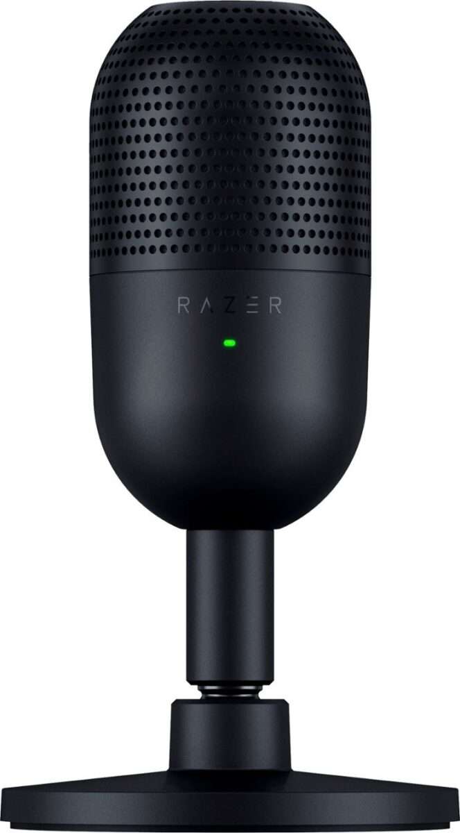 Razer SEIREN V3 MINI BLACK - USB Condenser Microphone -  Build-in Shock Absorb - Mute Button  