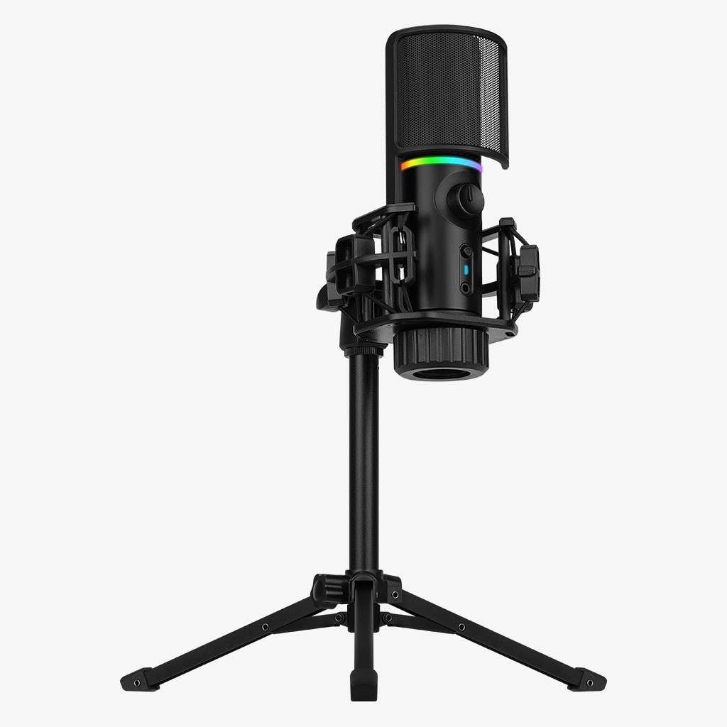 Streamplify MIC RGB microphone, USB-A, Black - incl. Tripod  