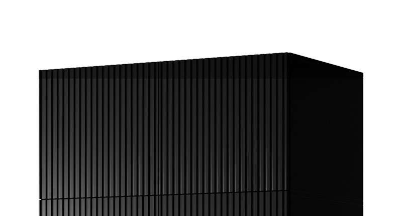 Wardrobe PAFOS 2D BASE 90x55.5x45 Black matt  