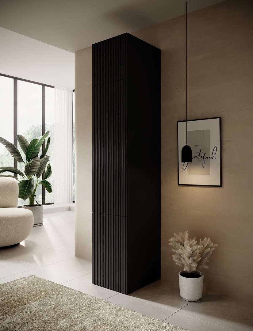 Wardrobe PAFOS 1D BASE 45x55,5x45 Black matt  