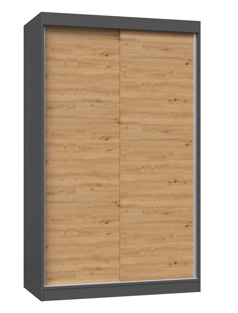 Topeshop IGA 120 ANT/ART B bedroom wardrobe/closet 7 shelves 2 door(s)  