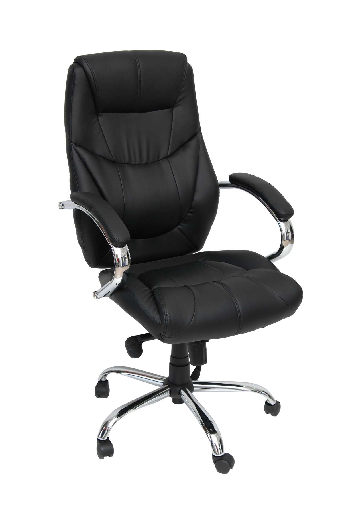 VELCO Pro Systems ΠΟΛΥΘΡΟΝΑ ΓΡΑΦΕΙΟΥ ΜΑΥΡΗ ΔΙΕΥΘΥΝΤΟΥ- ΔΙΑΣΤΑΣΕΙΣ: 65x55x115/120cm ΕΠΙΦΑΝΕΙΑ PVC  