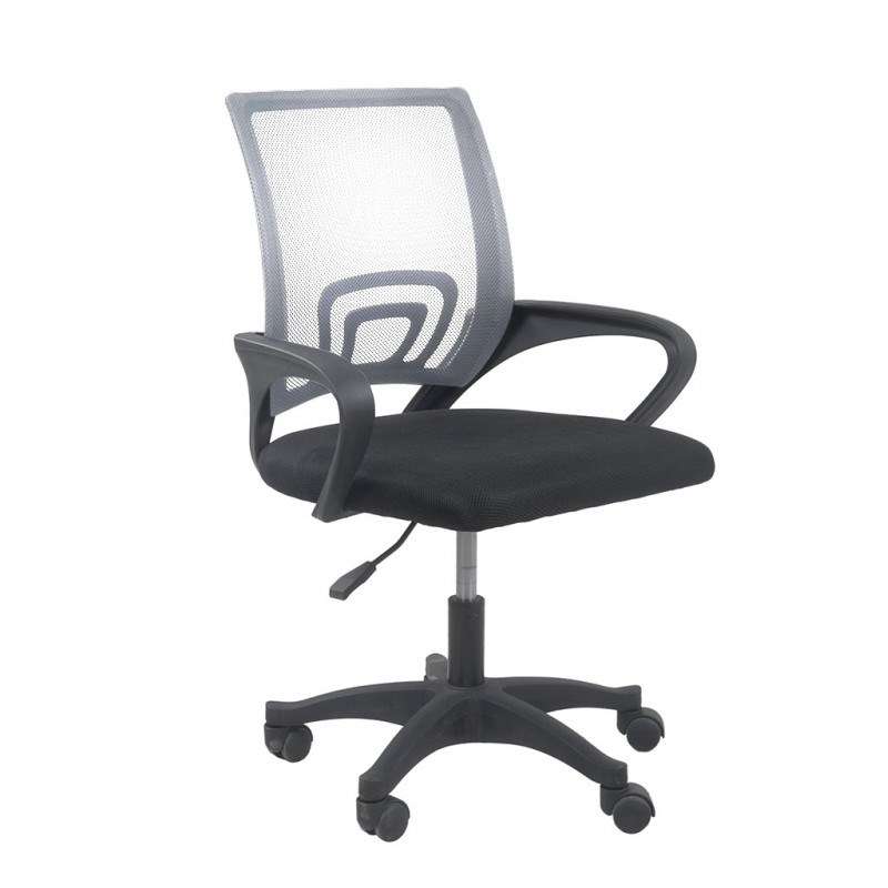 Topeshop FOTEL MORIS SZARY office/computer chair Padded seat Mesh backrest  