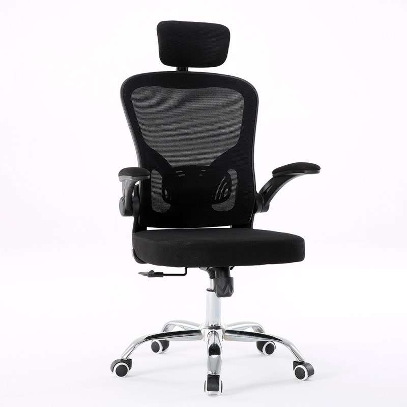 Topeshop FOTEL DORY CZERŃ office/computer chair Padded seat Mesh backrest  