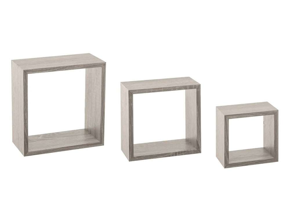 ΡΑΦΙΈΡΕΣ/ΡΆΦΙΑ ΤΟΊΧΟΥ WALL SHELF CUBE OAK GREY S X3 138956D  