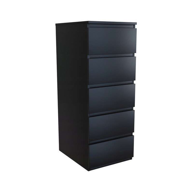 Topeshop W5 CZERŃ chest of drawers  