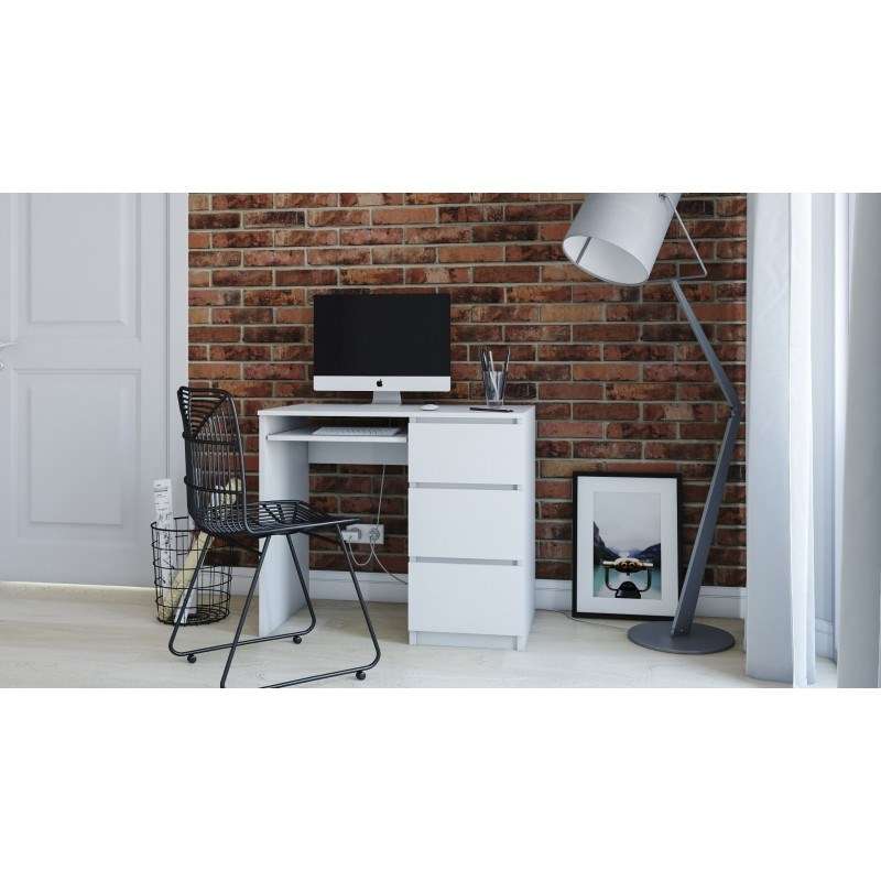 Topeshop LIMA PRAWE BIEL MAT computer desk White  