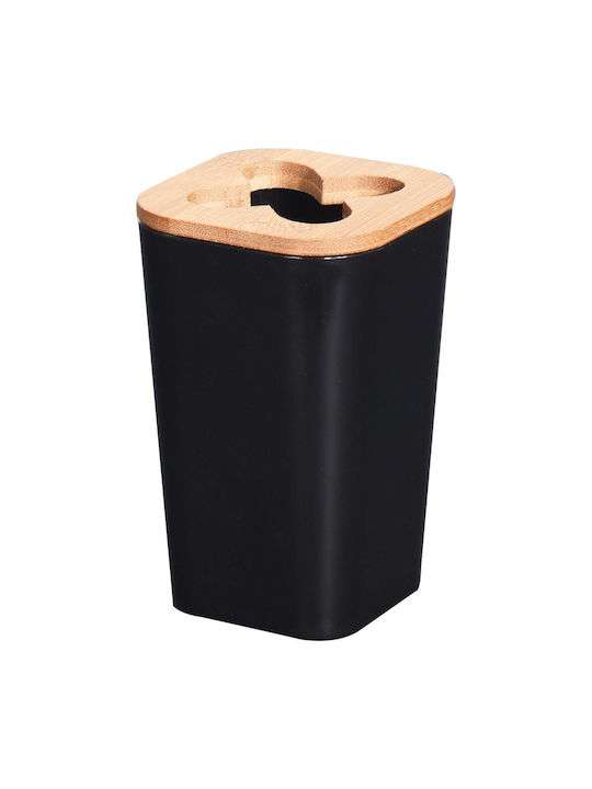 ΑΞΕΣΟΥΆΡ ΜΠΆΝΙΟΥ TOOTHBRUSH HOLDER BATHROOM SOLUTIONS PS BLACK 1704  