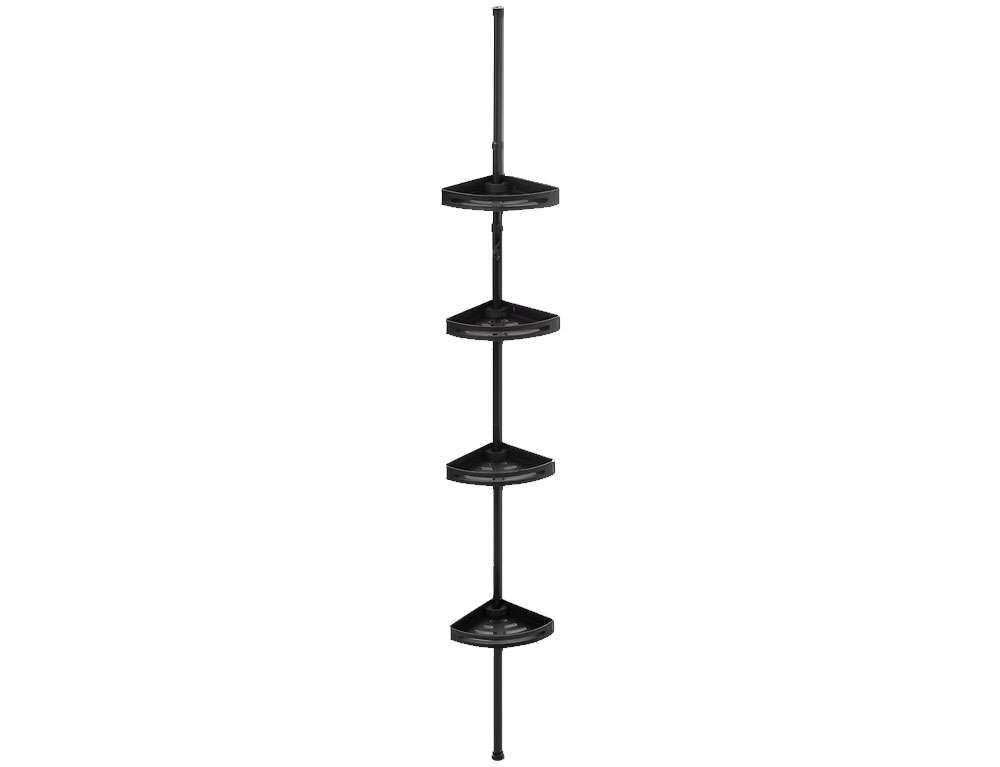 ΡΑΦΙΈΡΕΣ ΝΤΟΥΖ BLACK TELESCOPIC SHOWER SHELF 200130  