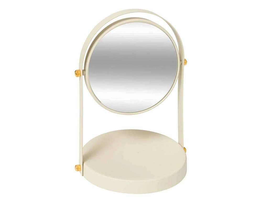 KΑΘΡΈΦΤΕΣ ΜΠΆΝΙΟΥ IVORY ROUND MIRROR PIVOT DUO  