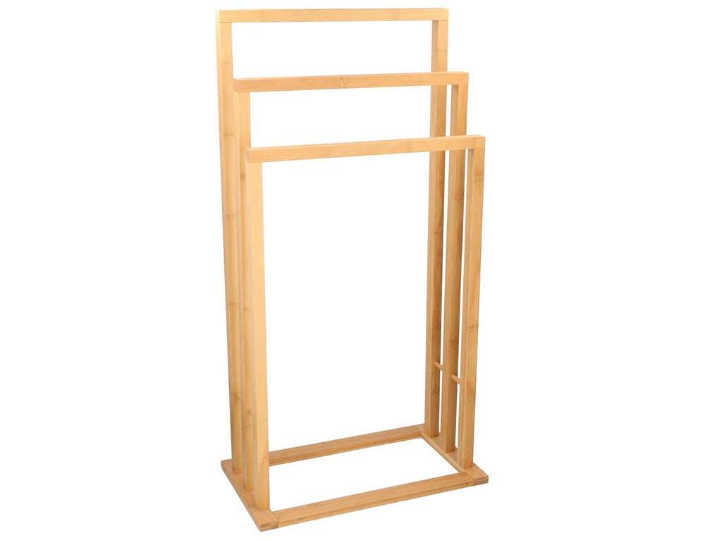 ΈΠΙΠΛΑ ΜΠΆΝΙΟΥ TOWEL RACK BAMBOO 42X24X81.5CM  