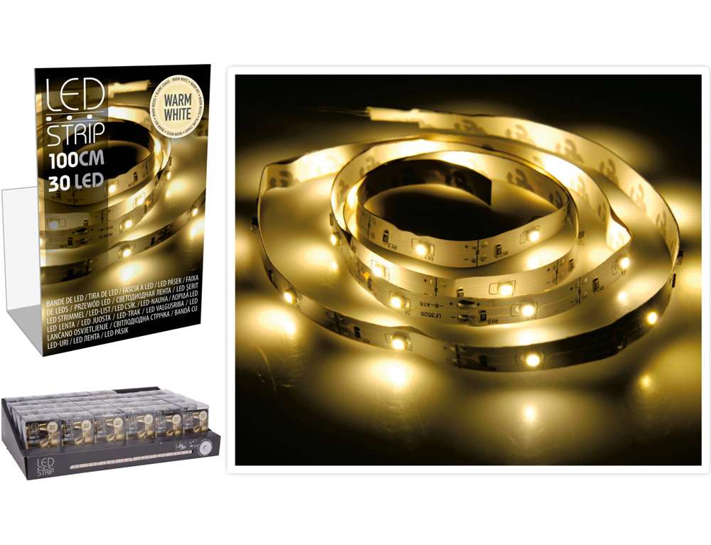 DECO LIGHT. LED ΦΩΤΆΚΙΑ LEDSTRIP 1MTR 30LED WW BO AXS500030  