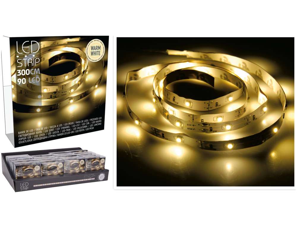 DECO LIGHT. LED ΦΩΤΆΚΙΑ LEDSTRIP 3MTR 90LED WW BO AXS500130  