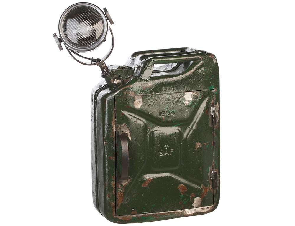 EXTREME INTERIOR DESIGN LAMP PETROL CAN GREEN/RUST 45X46CM 84053  