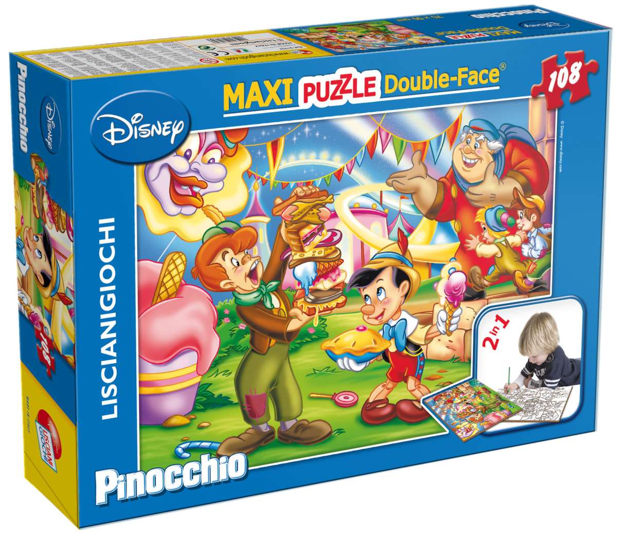 PUZZLE DF SUPERMAXI 108 PINOCCHIO  