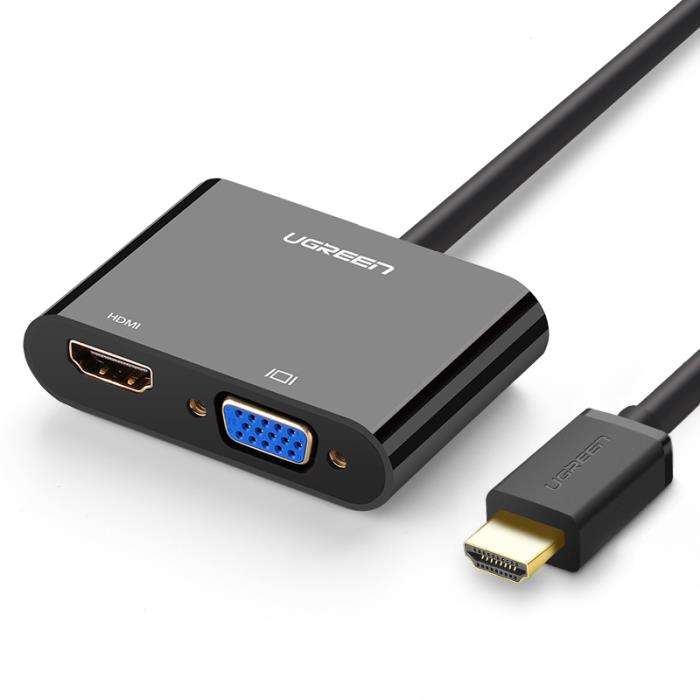 HDMI to VGA/HDMI Converter w Audio UGREEN CM101 40744  