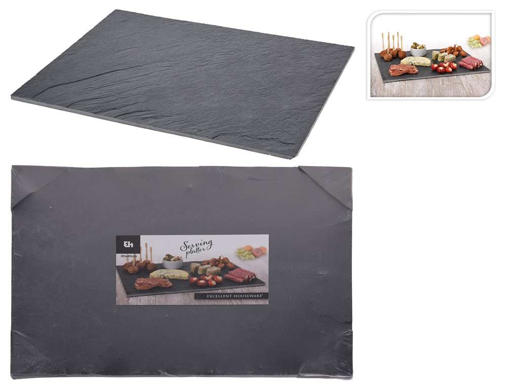 ΟΡΓΆΝΩΣΗ ΤΡΑΠΕΖΙΟΎ SERVING TRAY EH SLATE 30X40CM 210000140  