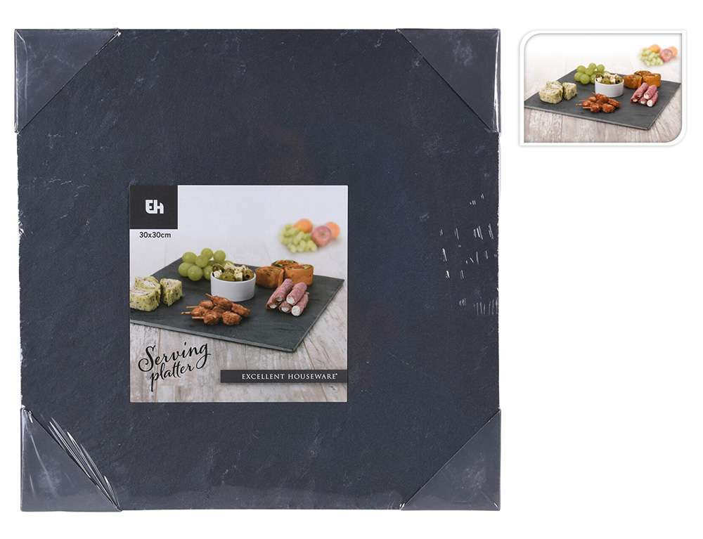 ΟΡΓΆΝΩΣΗ ΤΡΑΠΕΖΙΟΎ PLATE SLATE EH MATERIAL 30X30CM 210000200  