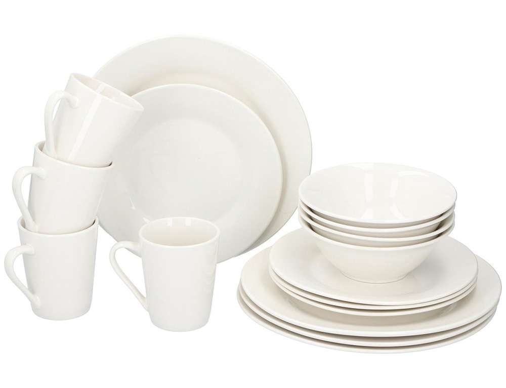 ΠΙΆΤΑ - ΣΕΤ ΔΕΊΠΝΟΥ/ΚΑΦΈ DINNERSET ALPINA 16PCS WHITE SW CB  