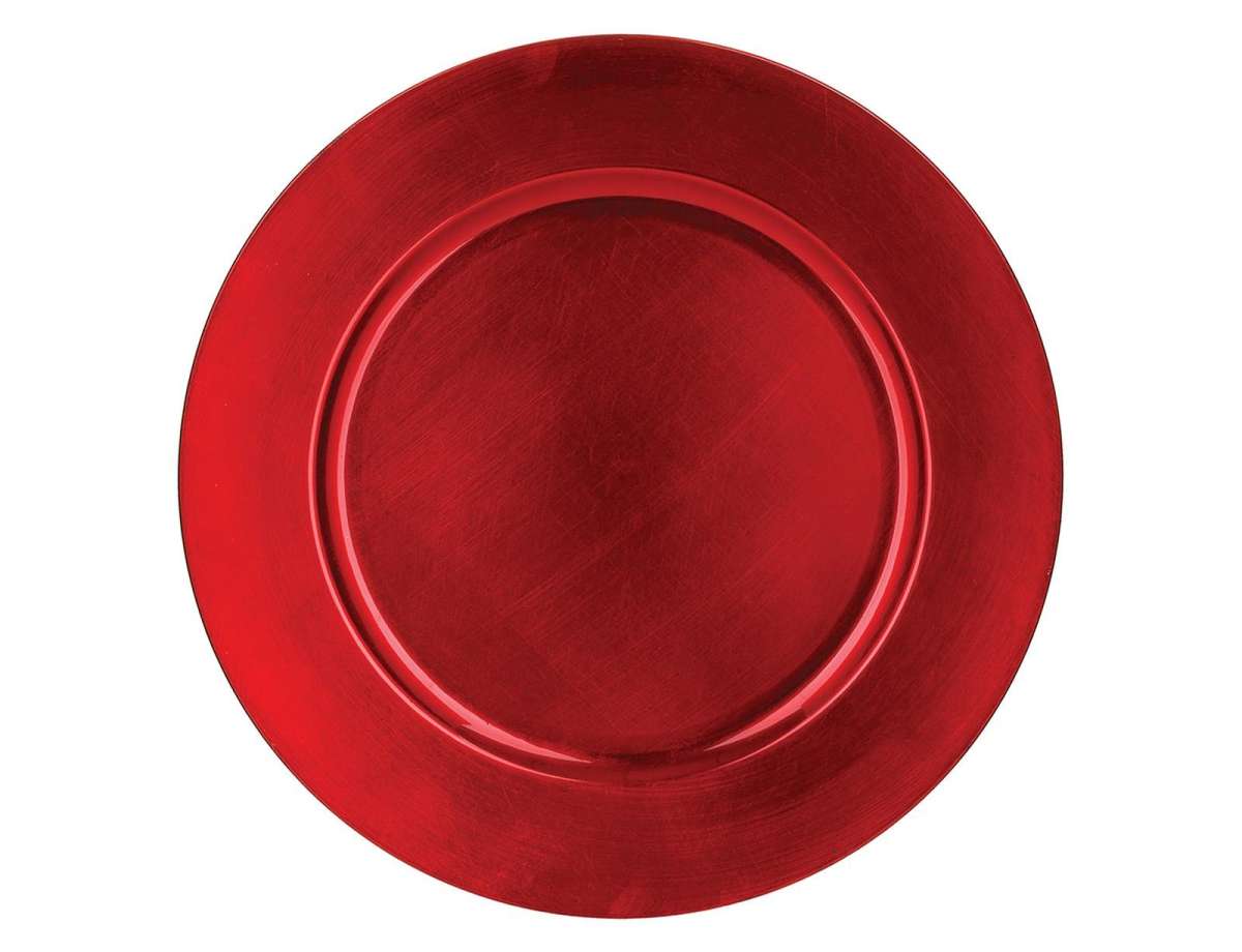 ΠΙΆΤΑ - ΣΕΤ ΔΕΊΠΝΟΥ/ΚΑΦΈ PRES. UNI ROUND PLATE RED 715850RG  