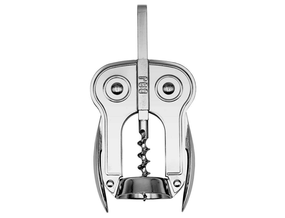 ΑΝΟΙΧΤΉΡΙΑ ΧΕΙΡΌΣ DOUBLE LEVER OWL STYLE CORKSCREW BOJ CHROME-PLATED  