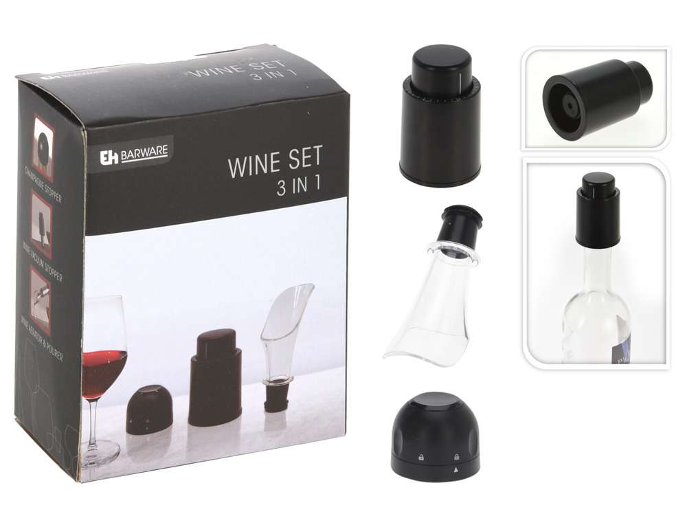 ΑΞΕΣΟΥΆΡ ΚΡΑΣΙΟΎ WINE ACCESSORIES BARWARE SET 3T 170484100  