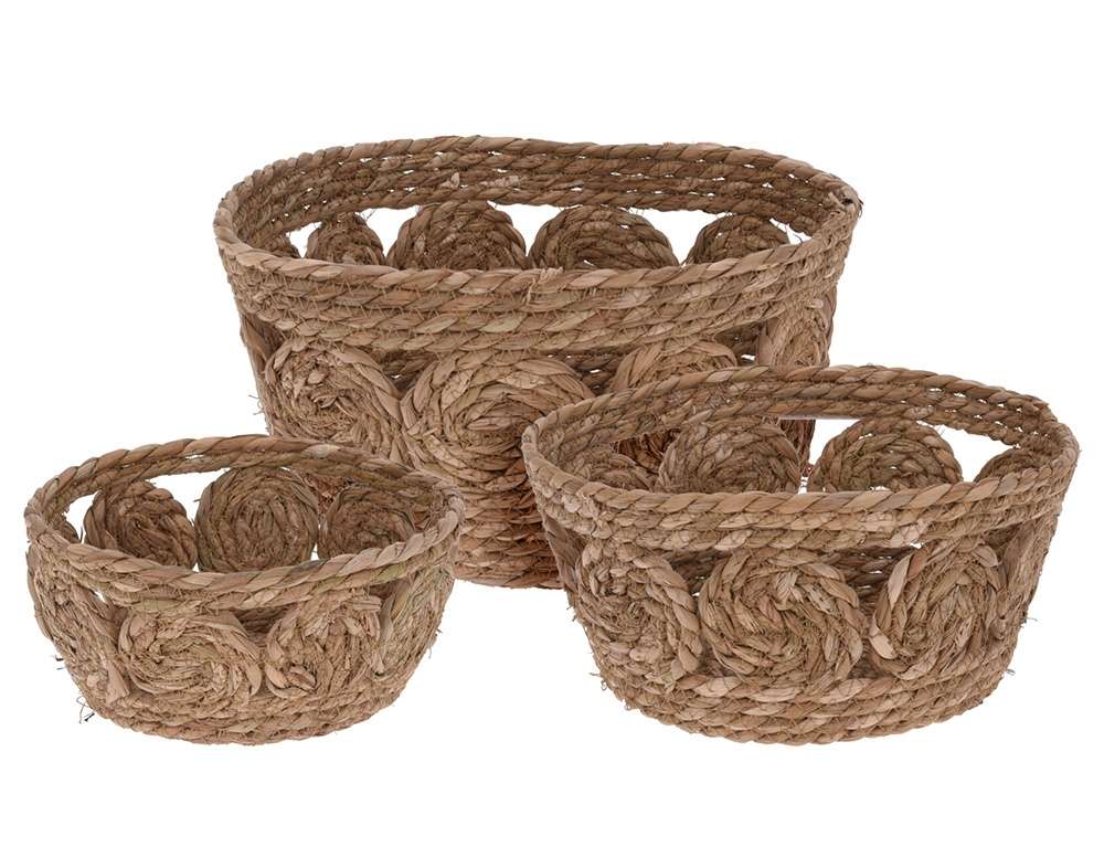 ΚΑΛΆΘΙΑ BASKET SET CATTAIL 3 SIZES KR2002170  