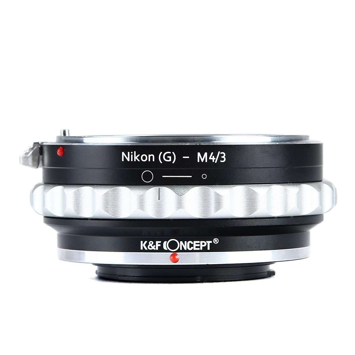 K&F Concept Lens Mount Adapter With Aperture Control Ring For Nikon G/F/AI/AIS/D/AF-S Mount Lens To M4/3 Mount Cameras KF06.077   