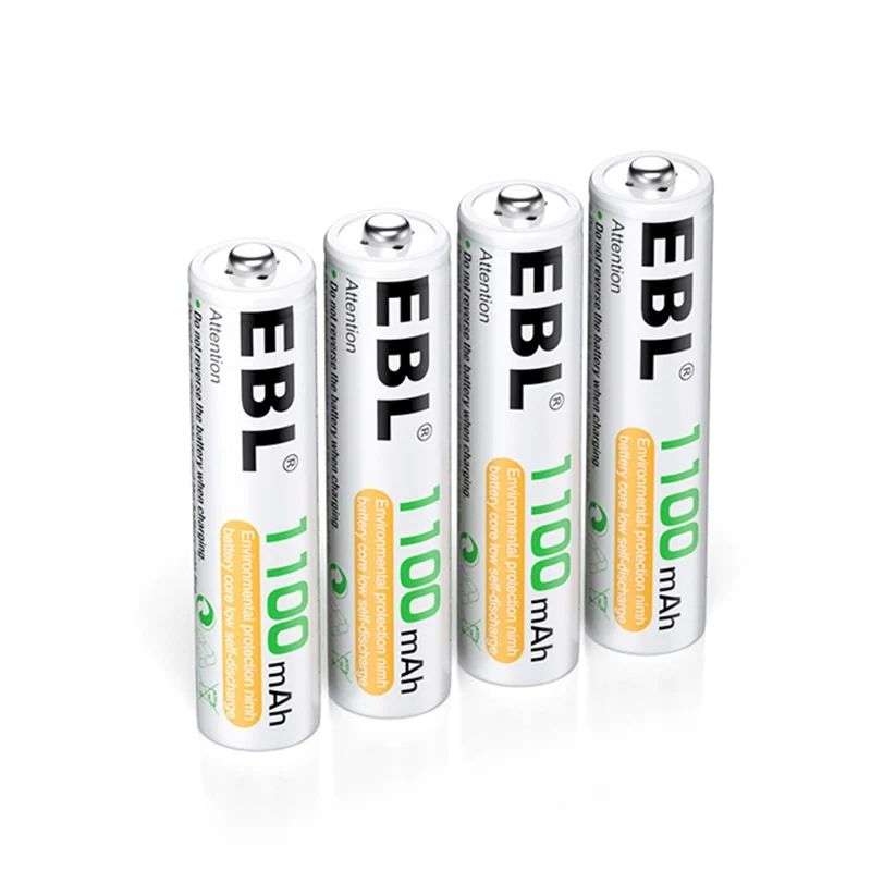 EBL AAA Ni-MH Επαναφορτιζόμενες Μπαταρίες 1100mAh 1.2V 4τμχ  