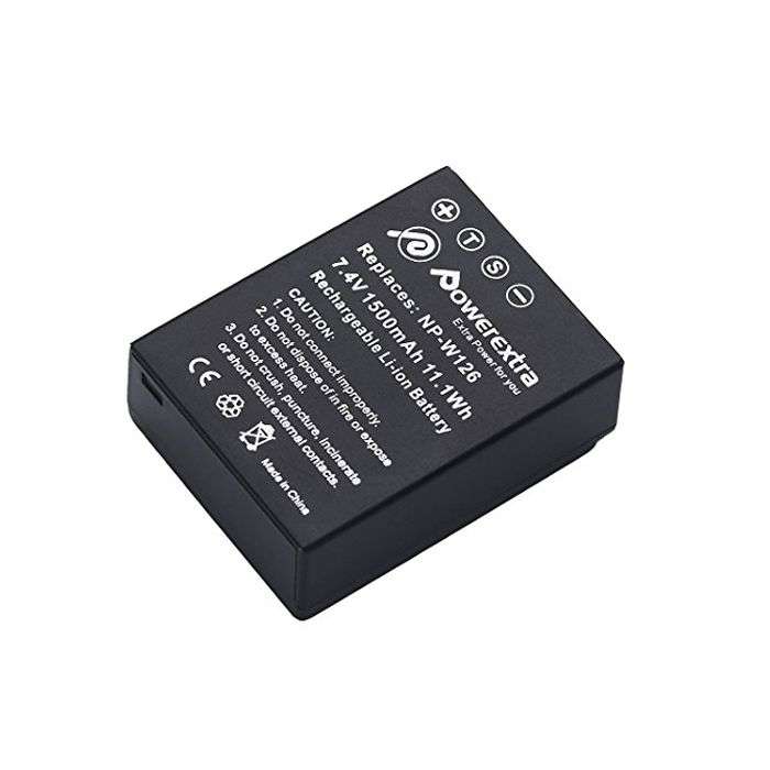 Powerextra FJ-W126 Replacement Battery For Fujifilm NP-W126 1500mAh Li-ion  