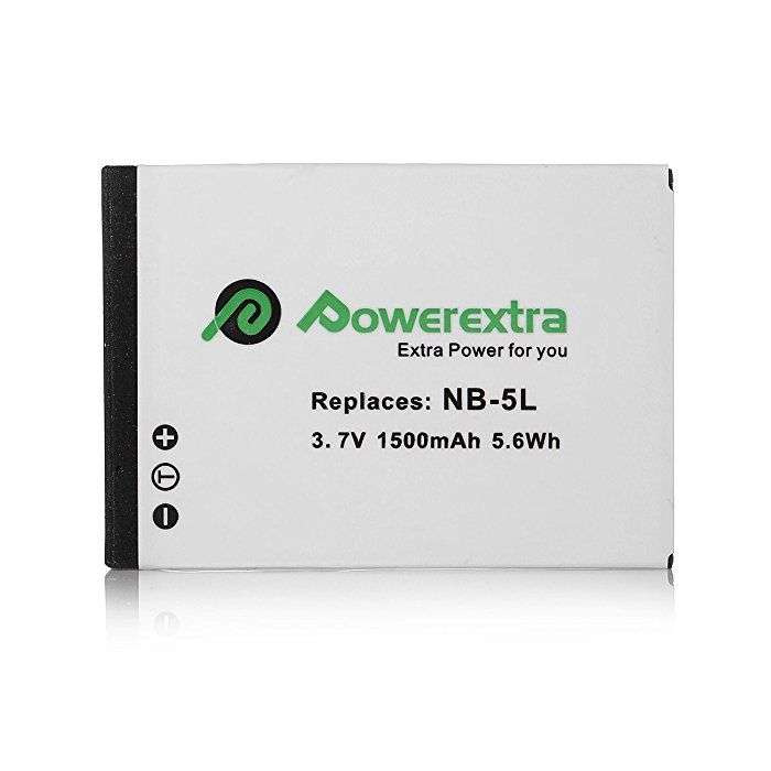 Powerextra CN-NB5L Μπαταρία συμβατή με Canon NB-5L 1500mAh Li-ion  