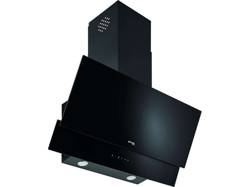 Απορροφητήρας Καμινάδα Pyramis Livelo Black γυαλί 90cm  