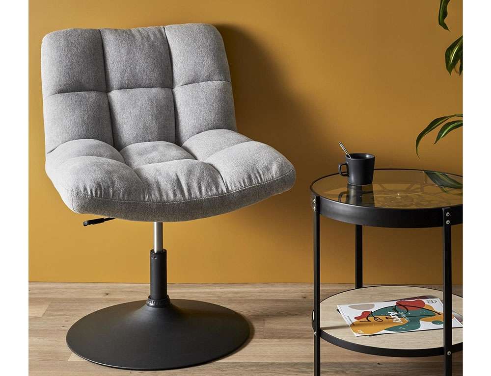 ΚΑΡΈΚΛΕΣ & ΠΟΛΥΘΡΌΝΕΣ ANTON GREY REVOLVING ARMCHAIR HD7149  