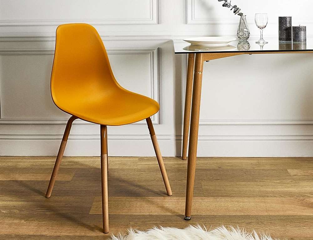 ΚΑΡΈΚΛΕΣ & ΠΟΛΥΘΡΌΝΕΣ SCANDINAVIAN CHAIR PP PHENIX MUSTARD HD7612  